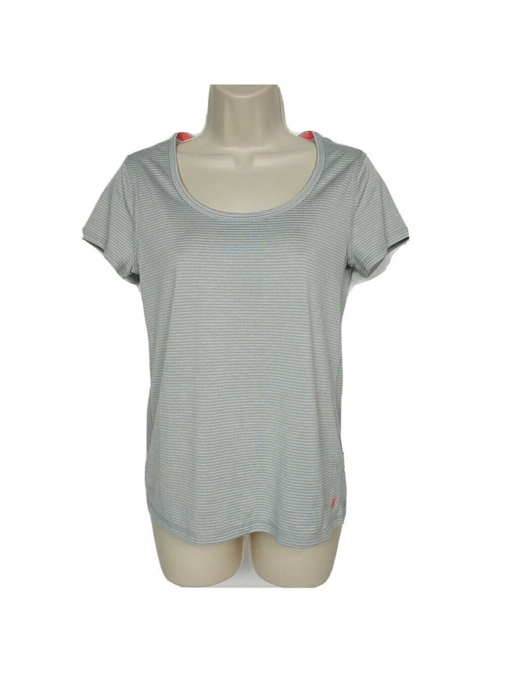 Joe Fresh Gray Stripe Athletic Shirt Small